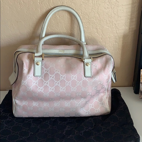 Used authentic Gucci hobo top handle bowling bag - Picture 2 of 16